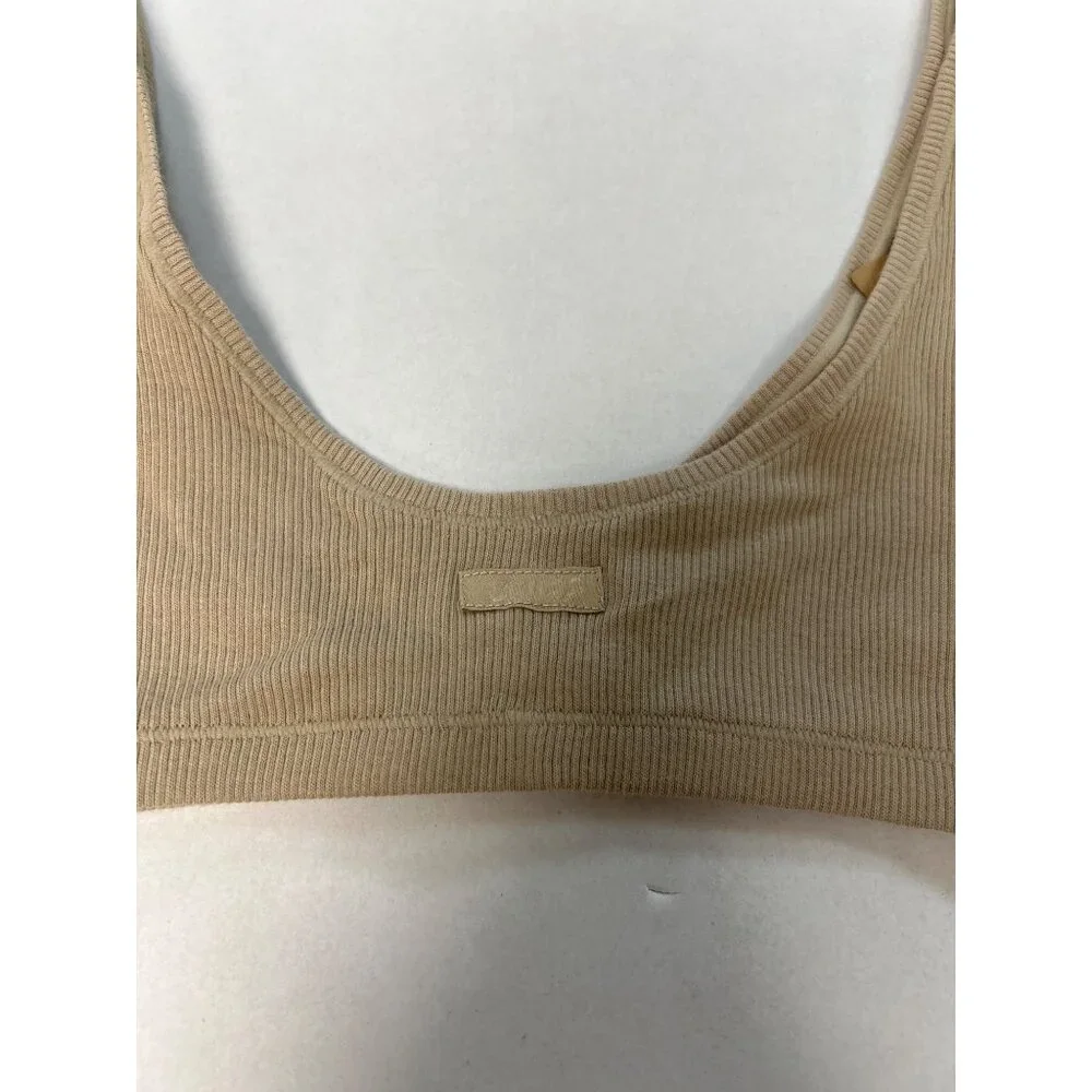 SKIMS Cotton Rib Bralette Latte Size Medium NWT - Picture 7 of 9